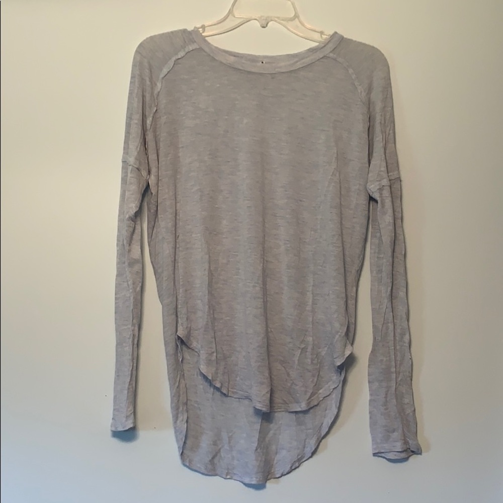 Light blue super soft long sleeve T